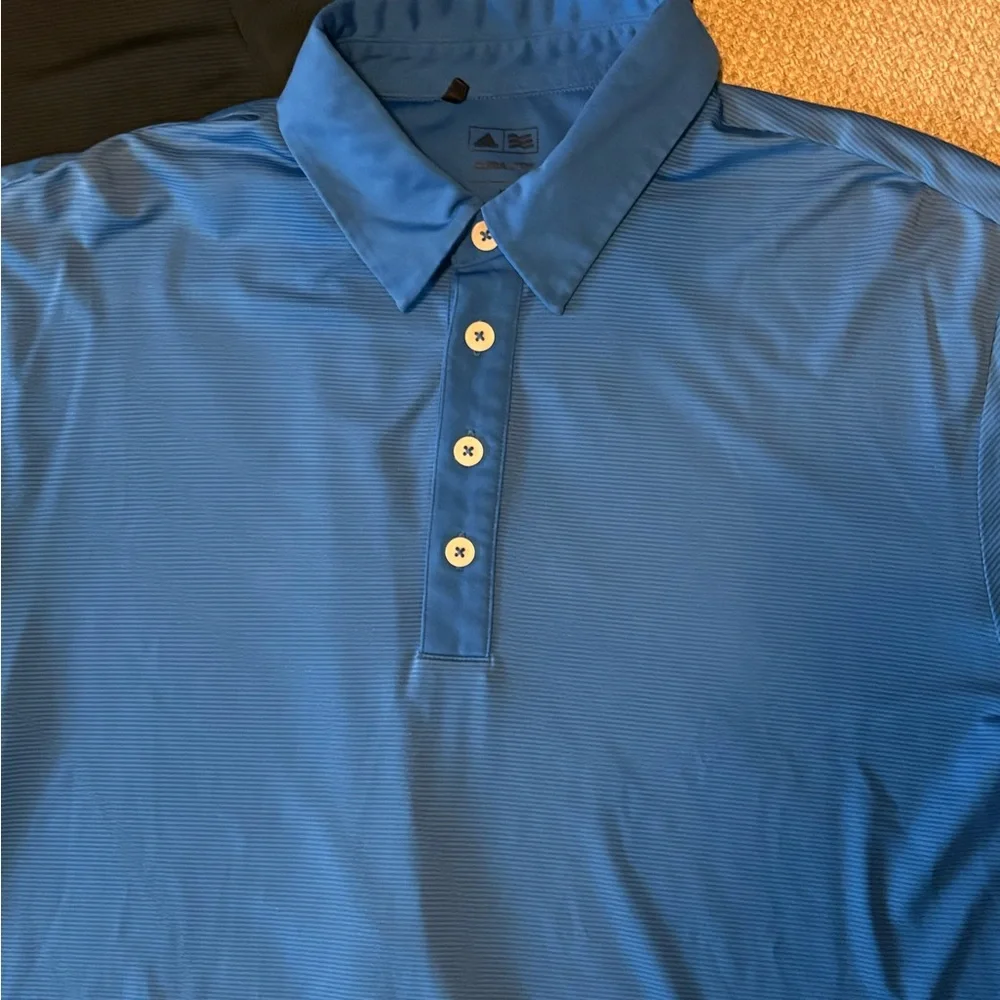 adidas Black and Blue Polo Shirt Duo